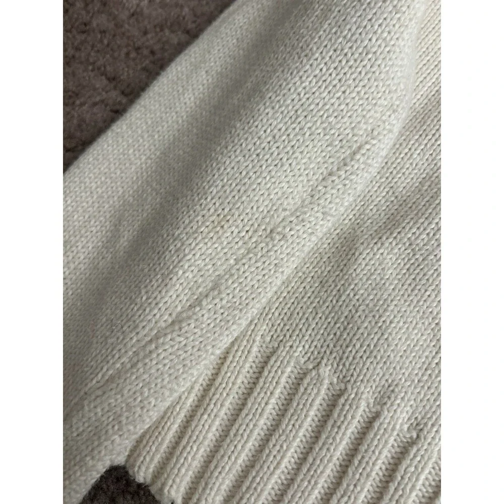 Polo by Ralph Lauren Cream Sweater with American Flag - Picture 9 of 10